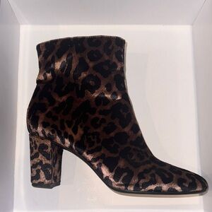 Free People: Leopard Print Ankle Boots